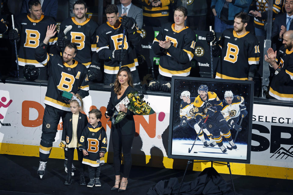Boston Bruins har en speciell erkännandeceremoni för David Krejčí